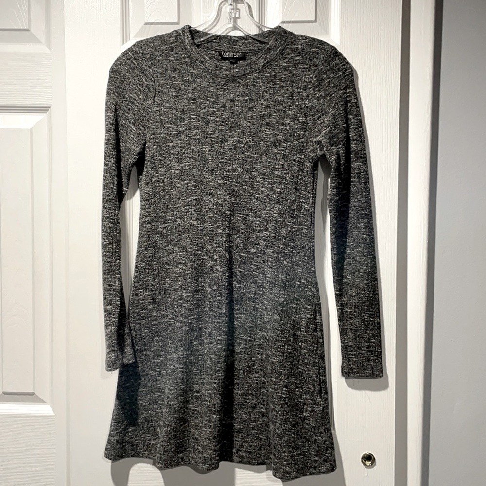 Topshop Gray Heather Dress